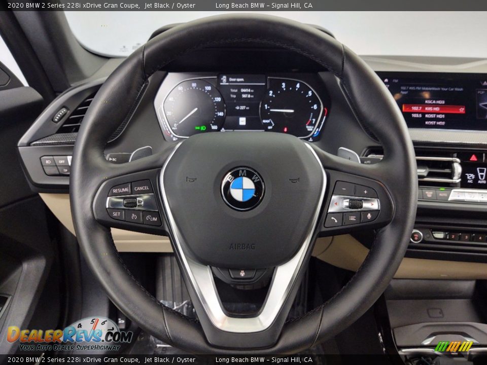 2020 BMW 2 Series 228i xDrive Gran Coupe Jet Black / Oyster Photo #16