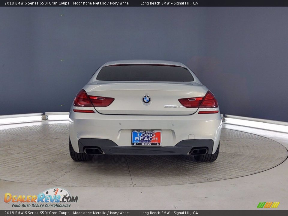 2018 BMW 6 Series 650i Gran Coupe Moonstone Metallic / Ivory White Photo #5