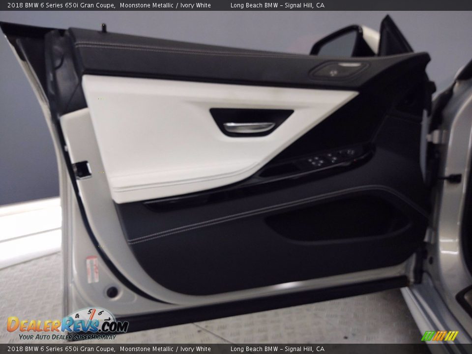 2018 BMW 6 Series 650i Gran Coupe Moonstone Metallic / Ivory White Photo #9
