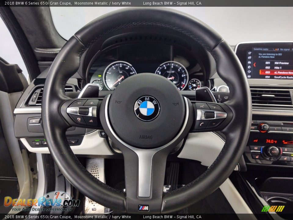 2018 BMW 6 Series 650i Gran Coupe Steering Wheel Photo #13