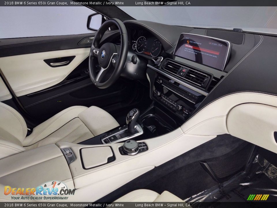 Ivory White Interior - 2018 BMW 6 Series 650i Gran Coupe Photo #28
