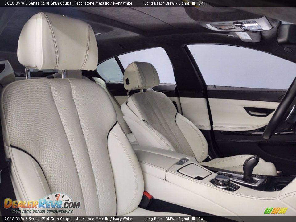 2018 BMW 6 Series 650i Gran Coupe Moonstone Metallic / Ivory White Photo #30