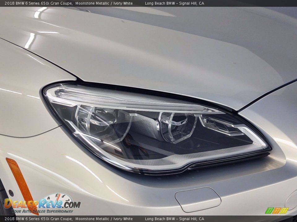 2018 BMW 6 Series 650i Gran Coupe Moonstone Metallic / Ivory White Photo #34