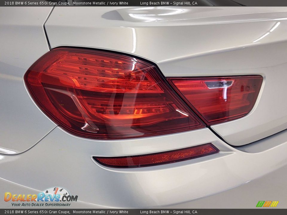2018 BMW 6 Series 650i Gran Coupe Moonstone Metallic / Ivory White Photo #36