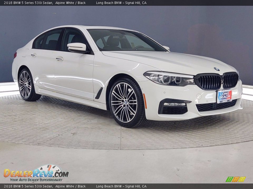 2018 BMW 5 Series 530i Sedan Alpine White / Black Photo #1