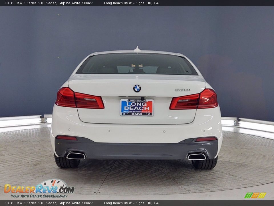 2018 BMW 5 Series 530i Sedan Alpine White / Black Photo #5