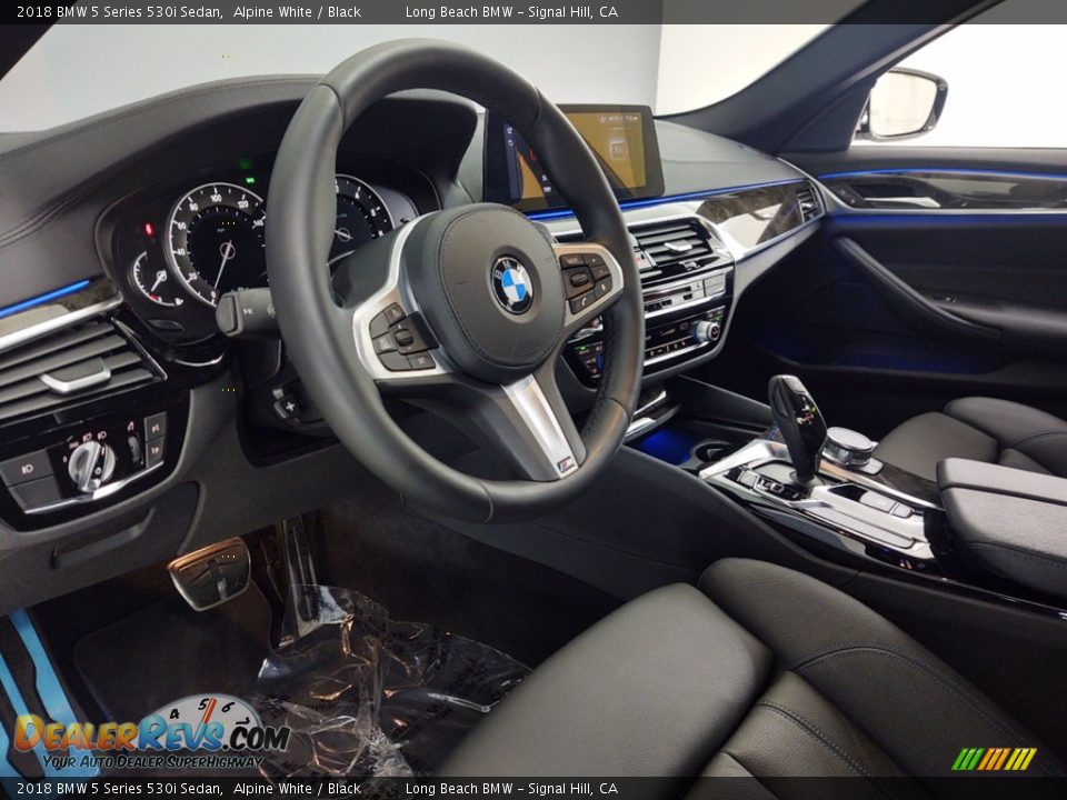 2018 BMW 5 Series 530i Sedan Alpine White / Black Photo #8