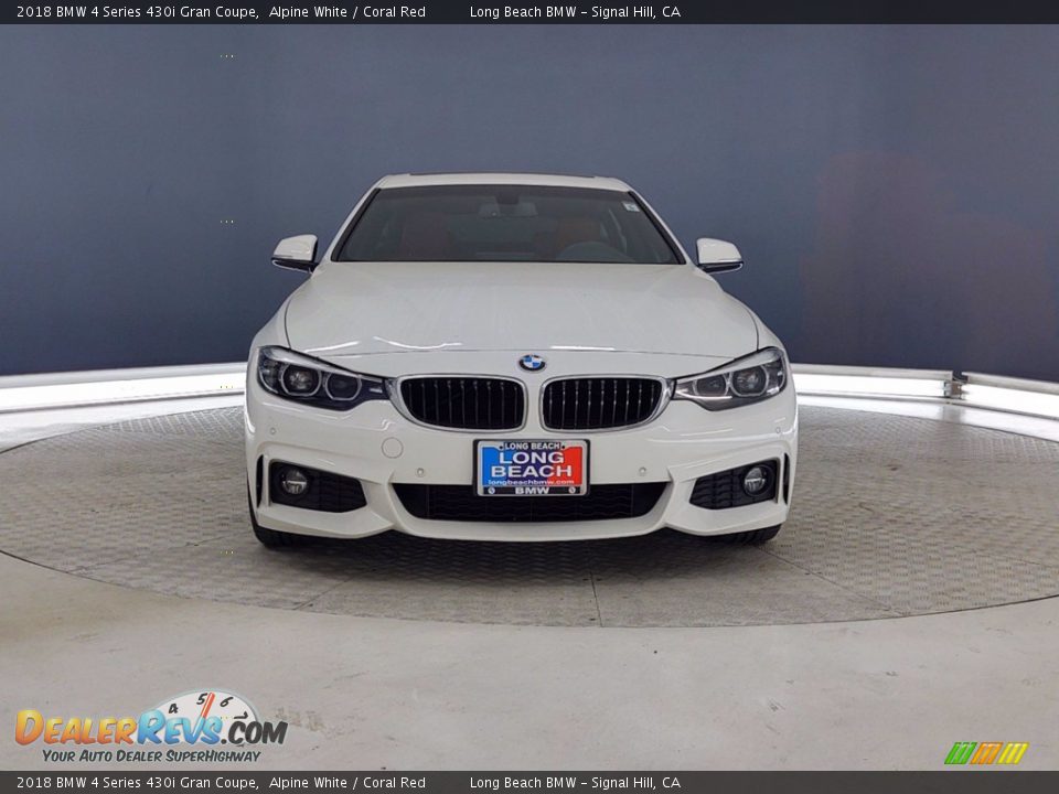 2018 BMW 4 Series 430i Gran Coupe Alpine White / Coral Red Photo #2