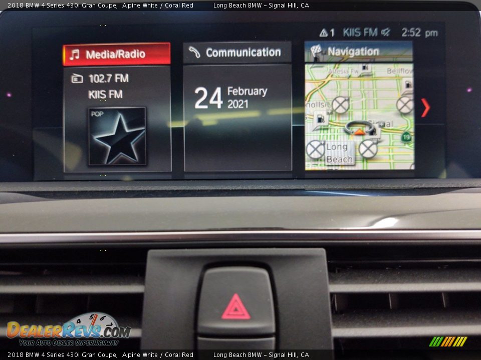 2018 BMW 4 Series 430i Gran Coupe Alpine White / Coral Red Photo #16