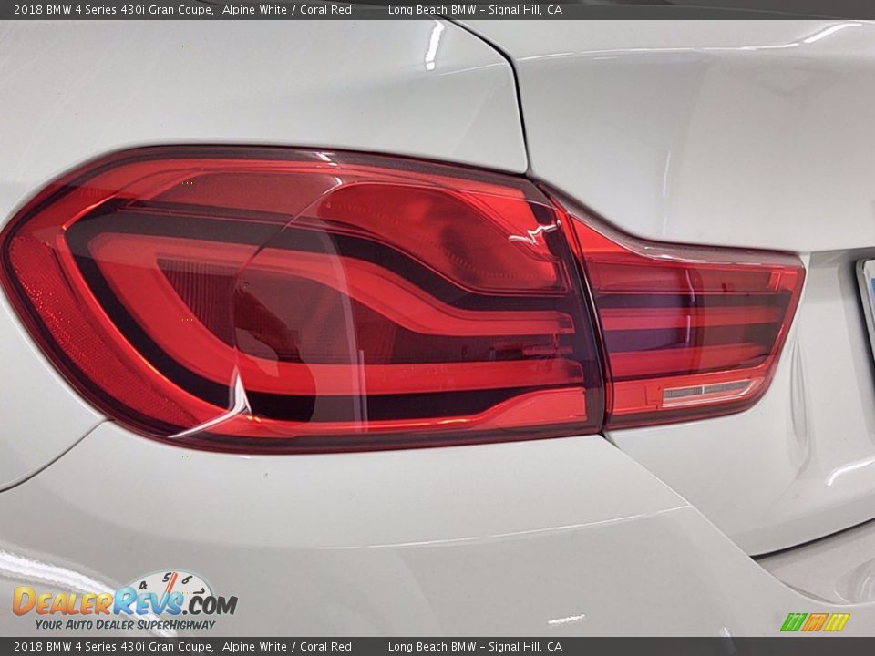 2018 BMW 4 Series 430i Gran Coupe Alpine White / Coral Red Photo #34