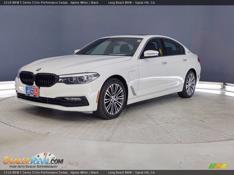 2018 BMW 5 Series 530e iPerfomance Sedan Alpine White / Black Photo #3