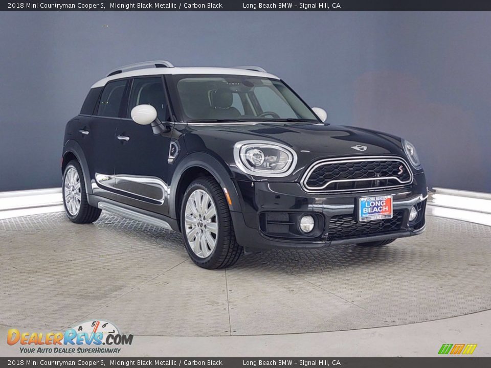 2018 Mini Countryman Cooper S Midnight Black Metallic / Carbon Black Photo #1