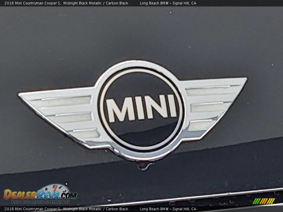 2018 Mini Countryman Cooper S Midnight Black Metallic / Carbon Black Photo #9