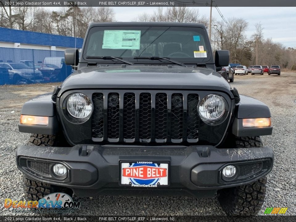 2021 Jeep Gladiator Sport 4x4 Black / Black Photo #3