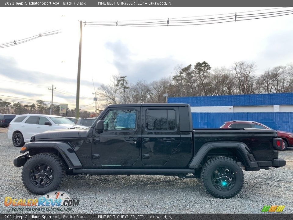 2021 Jeep Gladiator Sport 4x4 Black / Black Photo #4