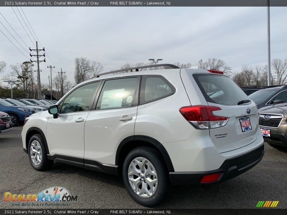 2021 Subaru Forester 2.5i Crystal White Pearl / Gray Photo #6