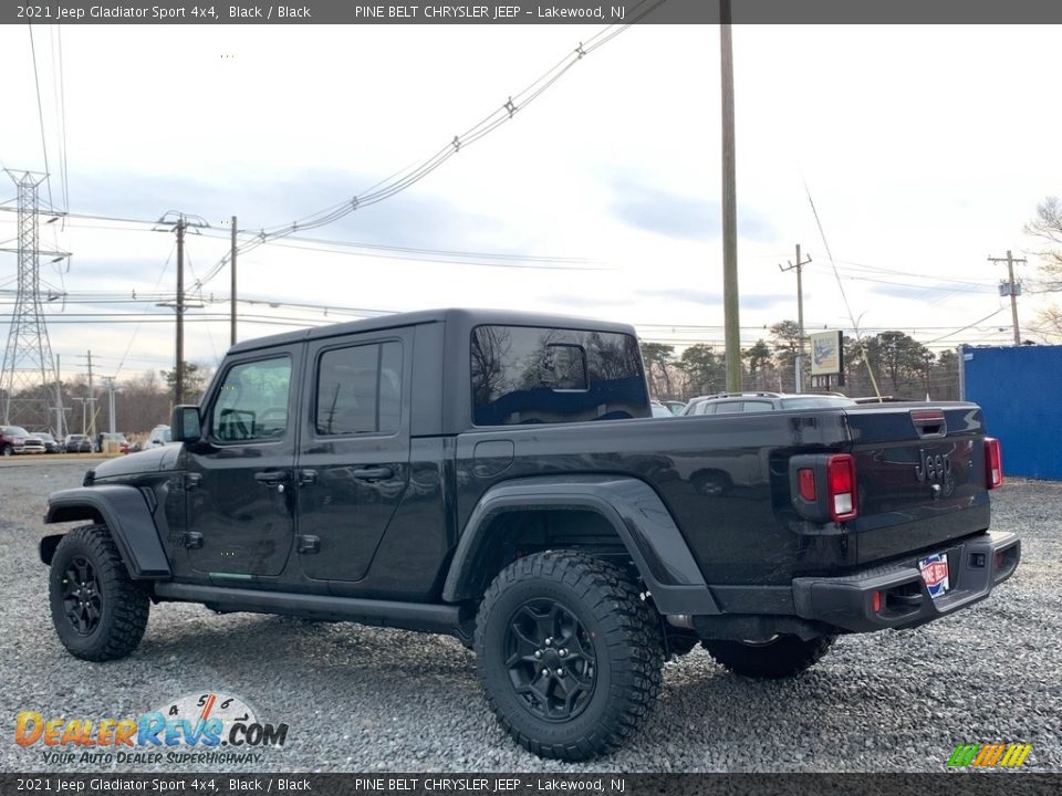 2021 Jeep Gladiator Sport 4x4 Black / Black Photo #6