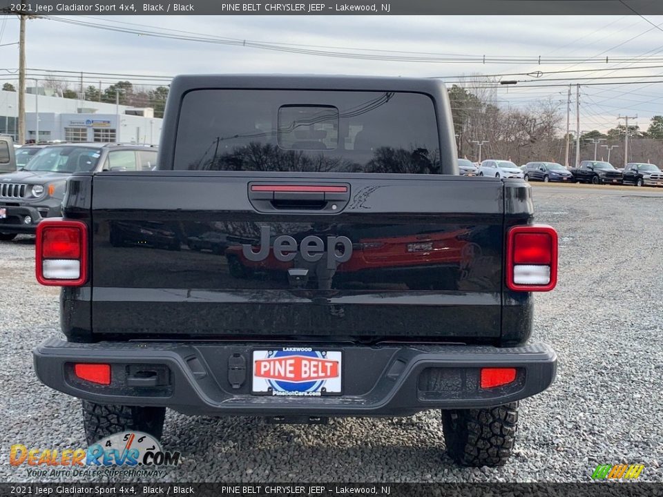 2021 Jeep Gladiator Sport 4x4 Black / Black Photo #7