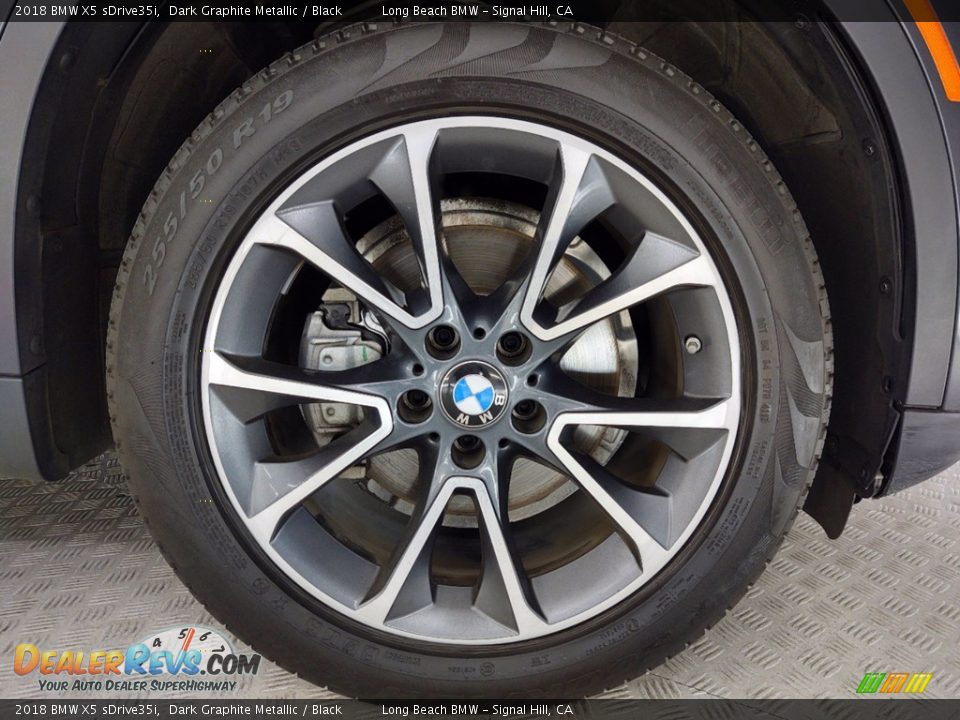 2018 BMW X5 sDrive35i Dark Graphite Metallic / Black Photo #7