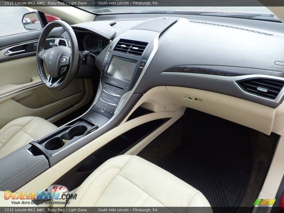 Light Dune Interior - 2015 Lincoln MKZ AWD Photo #11