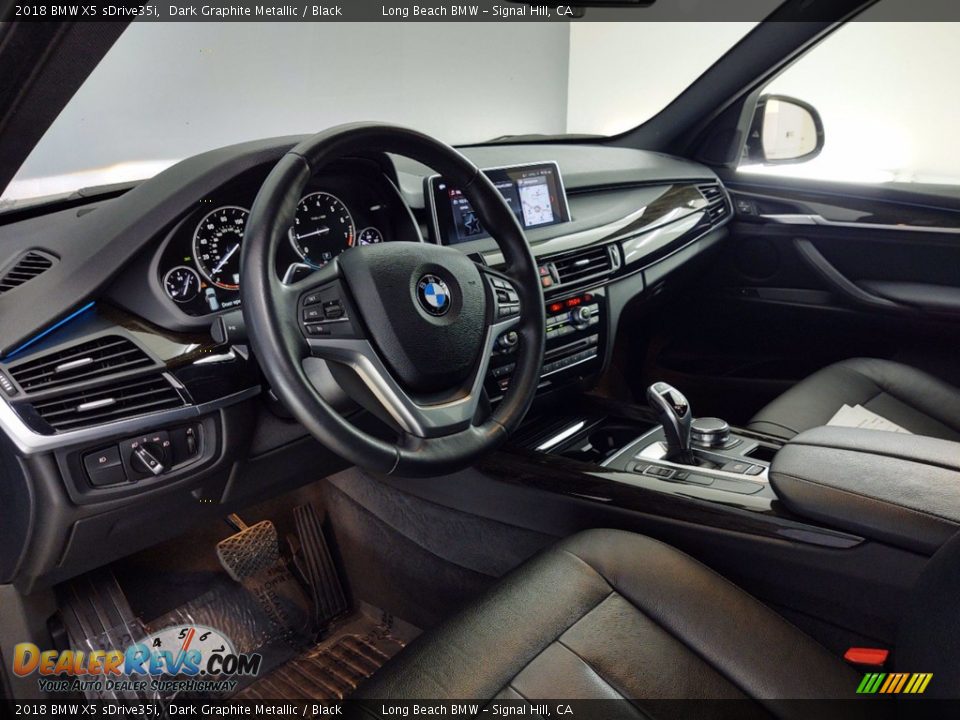 2018 BMW X5 sDrive35i Dark Graphite Metallic / Black Photo #12