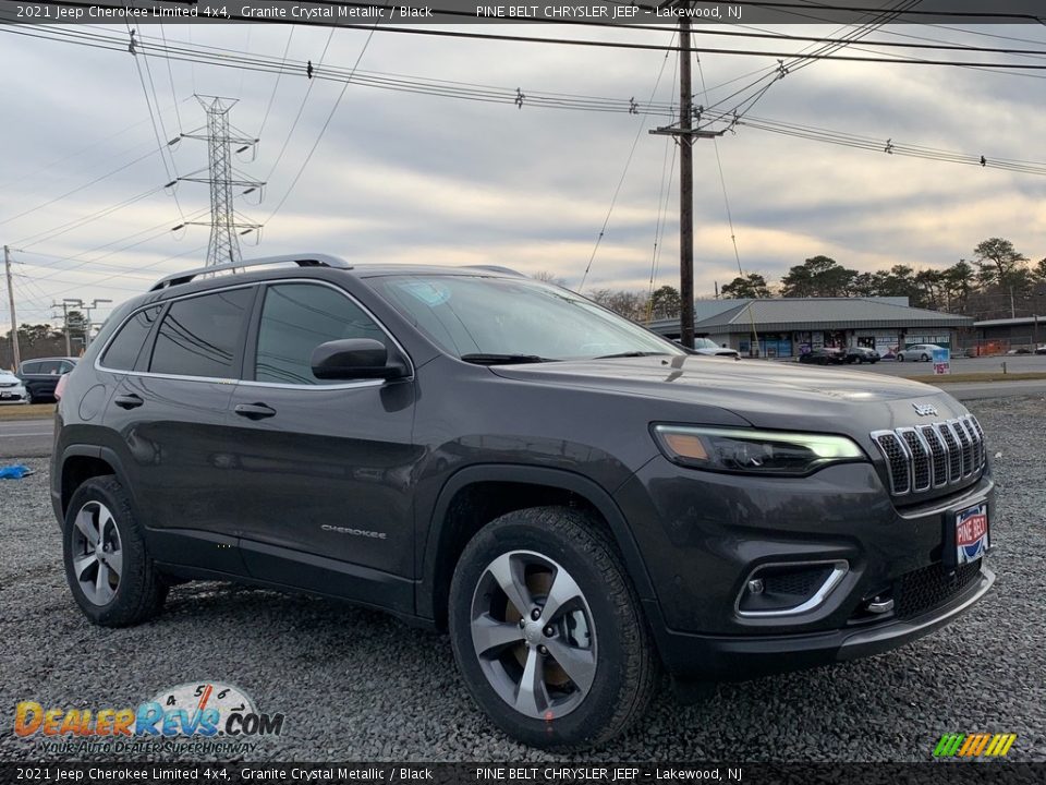 2021 Jeep Cherokee Limited 4x4 Granite Crystal Metallic / Black Photo #1