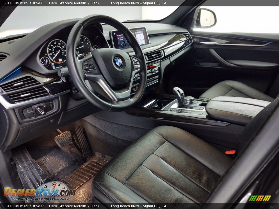 2018 BMW X5 sDrive35i Dark Graphite Metallic / Black Photo #14