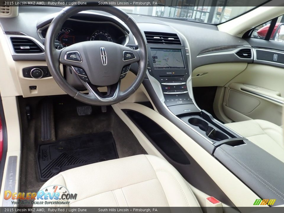 Light Dune Interior - 2015 Lincoln MKZ AWD Photo #17