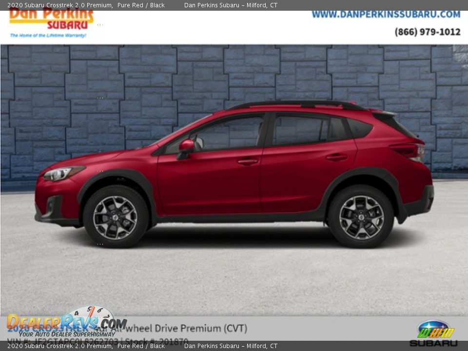 2020 Subaru Crosstrek 2.0 Premium Pure Red / Black Photo #2