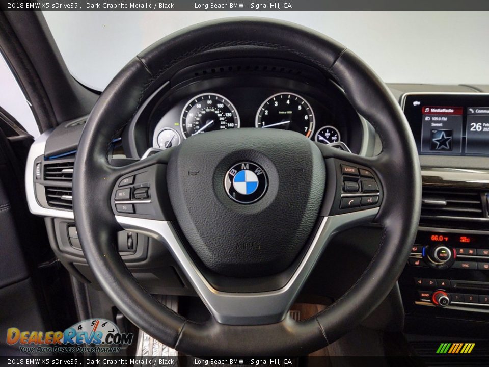 2018 BMW X5 sDrive35i Dark Graphite Metallic / Black Photo #17