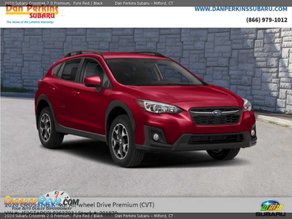 2020 Subaru Crosstrek 2.0 Premium Pure Red / Black Photo #4