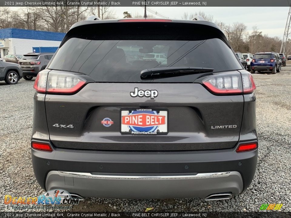 2021 Jeep Cherokee Limited 4x4 Granite Crystal Metallic / Black Photo #7