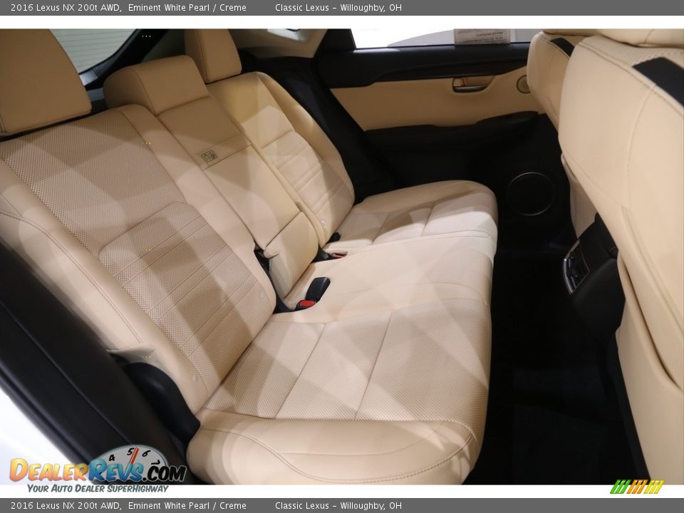 Rear Seat of 2016 Lexus NX 200t AWD Photo #20