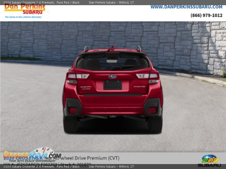 2020 Subaru Crosstrek 2.0 Premium Pure Red / Black Photo #8