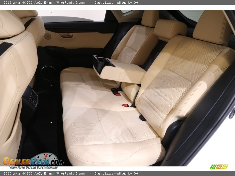 Rear Seat of 2016 Lexus NX 200t AWD Photo #22