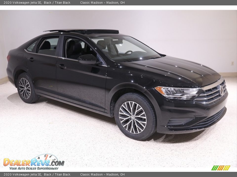 2020 Volkswagen Jetta SE Black / Titan Black Photo #1