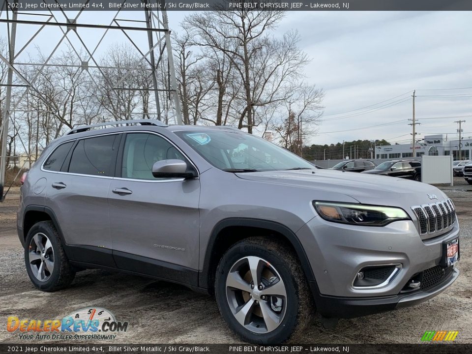 2021 Jeep Cherokee Limited 4x4 Billet Silver Metallic / Ski Gray/Black Photo #1