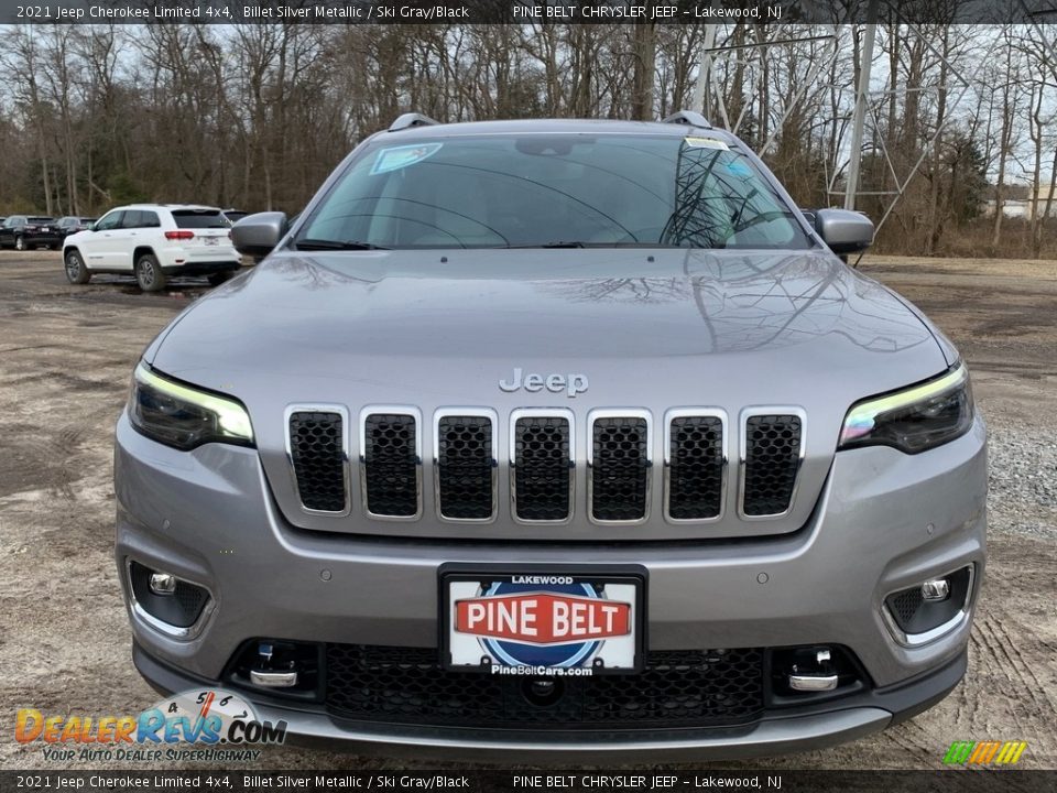 2021 Jeep Cherokee Limited 4x4 Billet Silver Metallic / Ski Gray/Black Photo #3