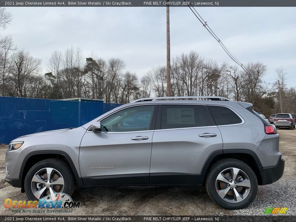 Billet Silver Metallic 2021 Jeep Cherokee Limited 4x4 Photo #4