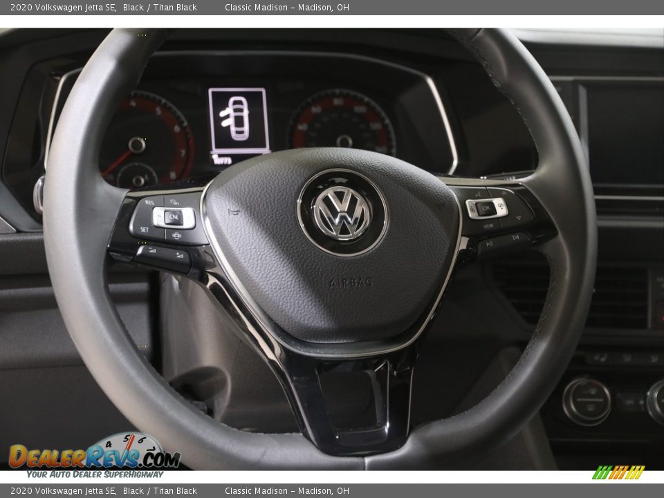 2020 Volkswagen Jetta SE Black / Titan Black Photo #7
