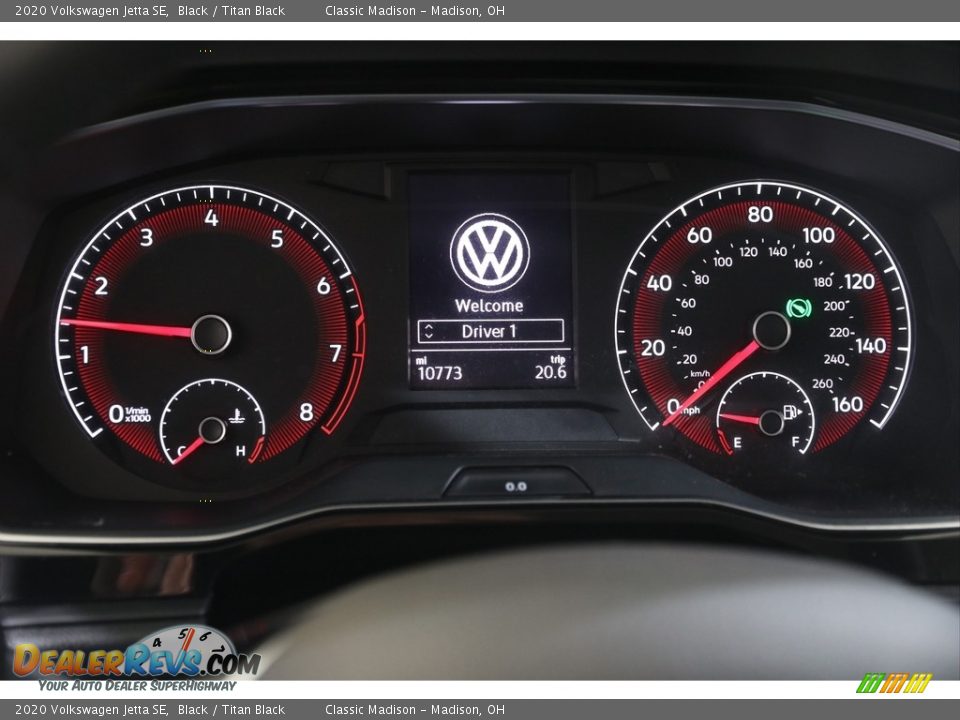 2020 Volkswagen Jetta SE Black / Titan Black Photo #8