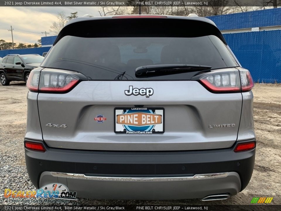 2021 Jeep Cherokee Limited 4x4 Billet Silver Metallic / Ski Gray/Black Photo #7