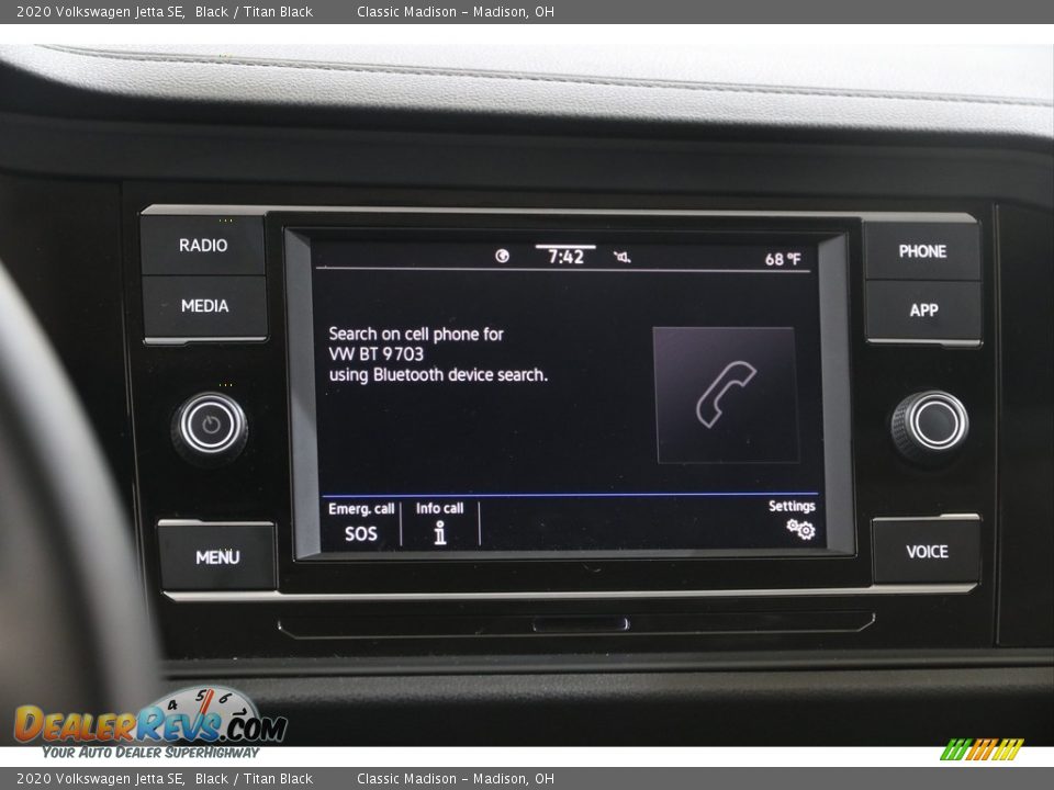 2020 Volkswagen Jetta SE Black / Titan Black Photo #11