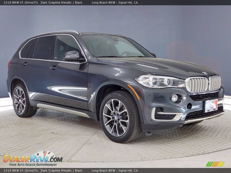 2018 BMW X5 sDrive35i Dark Graphite Metallic / Black Photo #34