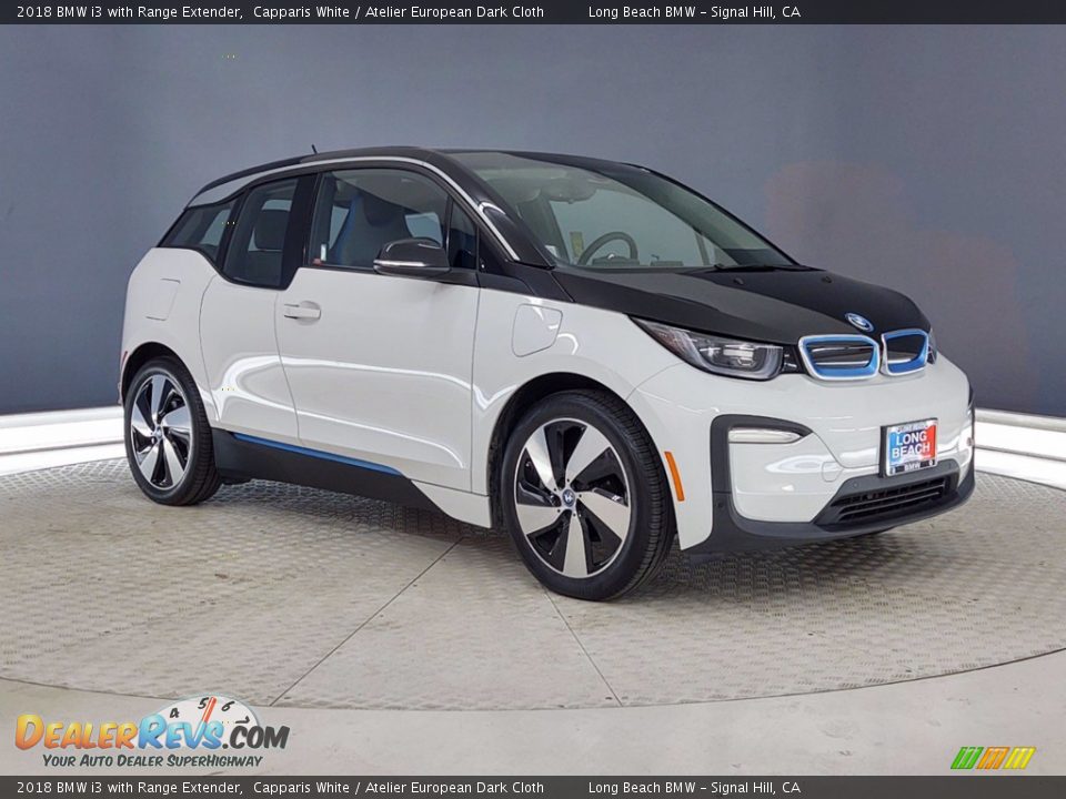 2018 BMW i3 with Range Extender Capparis White / Atelier European Dark Cloth Photo #1