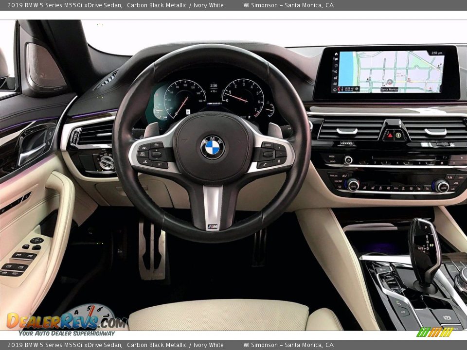 Dashboard of 2019 BMW 5 Series M550i xDrive Sedan Photo #4