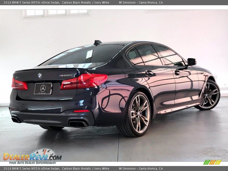 Carbon Black Metallic 2019 BMW 5 Series M550i xDrive Sedan Photo #13