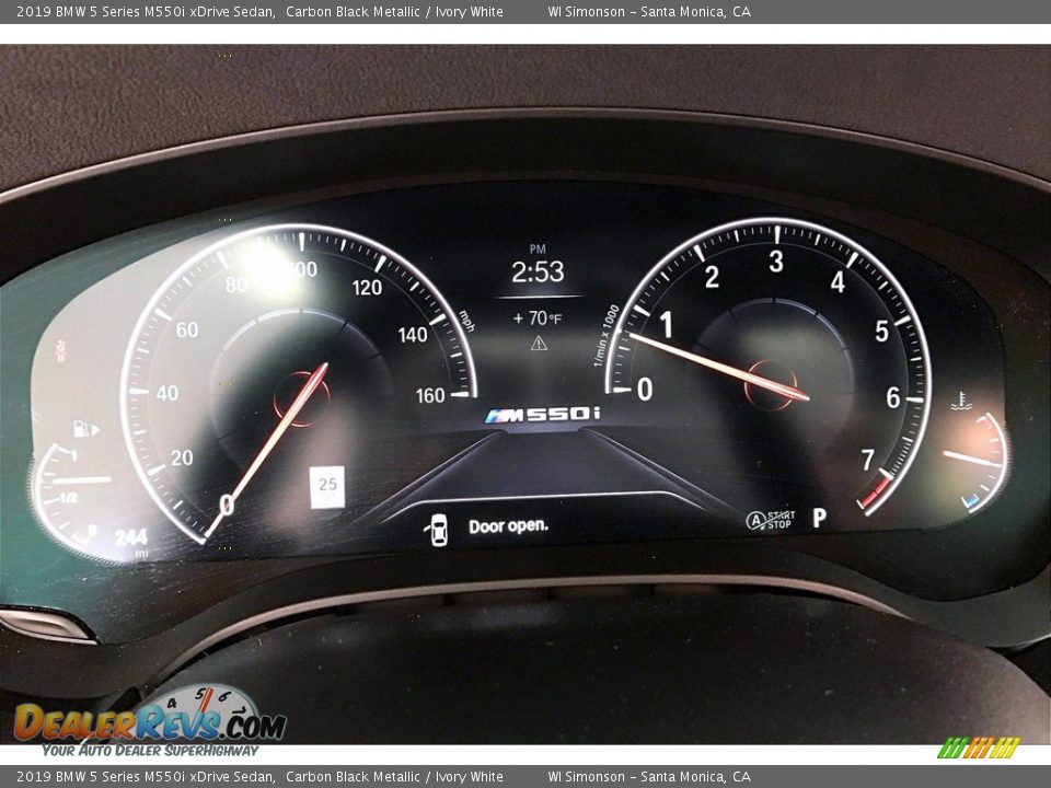 2019 BMW 5 Series M550i xDrive Sedan Gauges Photo #23