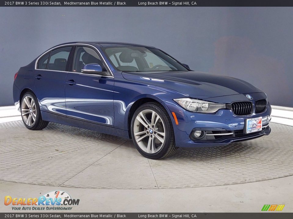 2017 BMW 3 Series 330i Sedan Mediterranean Blue Metallic / Black Photo #1