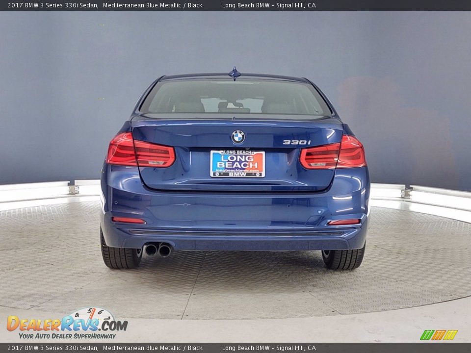 2017 BMW 3 Series 330i Sedan Mediterranean Blue Metallic / Black Photo #4